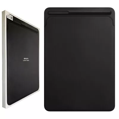 Official Apple Leather Sleeve For IPad Pro 10.5  (2nd Gen. 2017) Black MPU62ZM/A • £14.95