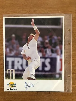 £12.95 • Buy Ian Botham Signed Photo Westminster Autographed Editions Somerset & England 
