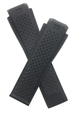 BLACK SILICONE RUBBER STRAP To Fit TAG HEUER CONNECTED 46 SMART WATCH SAR8A80 • £54.95