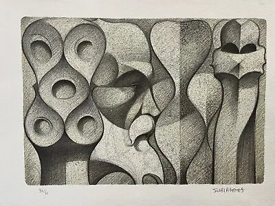 £145 • Buy Josep Maria Subirachs 1927 - 2014 Abstract Etching - Signed - Dali Era