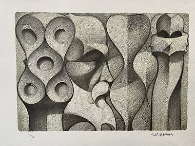 £145 • Buy Josep Maria Subirachs 1927 - 2014 Abstract Etching - Signed - Dali Era