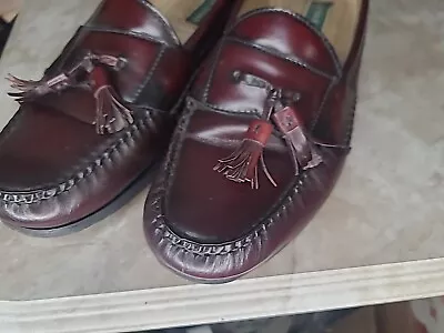 Cole Haan Leather Tassel Loafers Dress Shoes Wine Burgundy Men’s 11.5 D  • $19.95