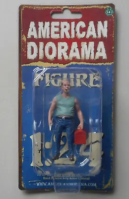 MECHANIC SAM W TOOL BOX AMERICAN DIORAMA 1:24 Scale Figurine 3  Male Figure • $7.49
