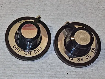 Zenith Cobra Matic Turntable Part (VM 1201) - Pair Of Knobs • $24.99