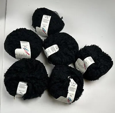 Black Lulu Jaeger  Wool Acrylic Yarn Lot #13 • $25