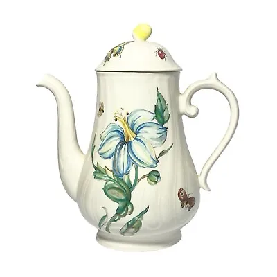 Villeroy & Boch “Bouquet” Porcelain Coffee Pot W/Lid 8 7/8” 40oz (5 Cups) • $69.99