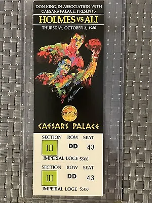 Larry Holmes VS Muhammad Ali Full Ticket 1980 Beautiful Condition • $249