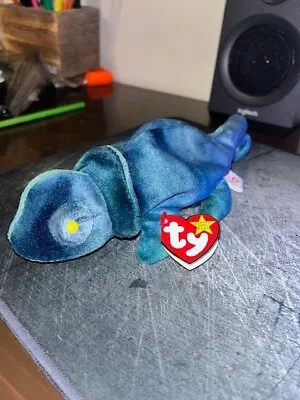 Ty Beanie Baby Rainbow Chameleon Rare With Several Tag Errors • $500