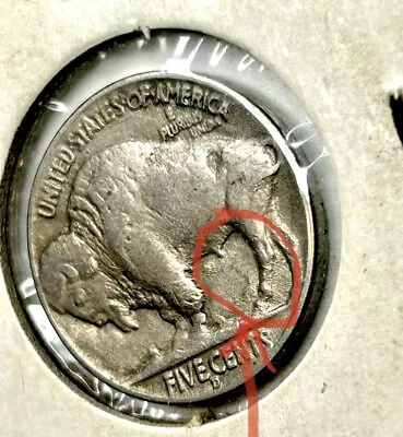 1937 D Error Buffalo Nickel • $1250