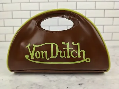 Von Dutch '03 Vintage Clutch Bowling Bag Purse Designed By Christian Audigier  • $250