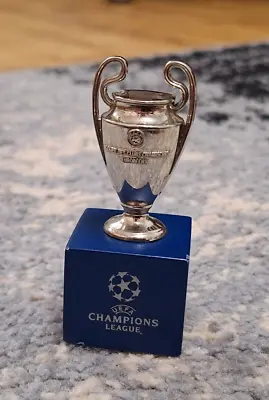 UEFA UEFA-CL-70-HP Champions League Replica Trophy 70mm On Wooden Base Silver • $65