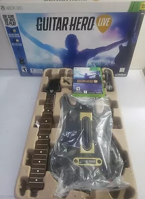 Xbox 360 Guitar Hero Live Guitar And Game Bundle  Pre Owned • $105