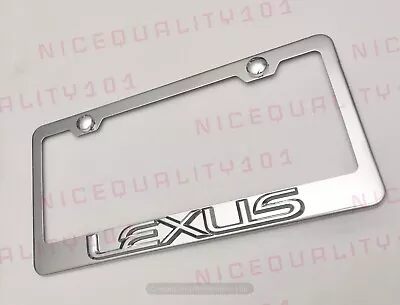 $13.99 • Buy 3D Lexus Stainless Steel Chrome Finished License Plate Frame