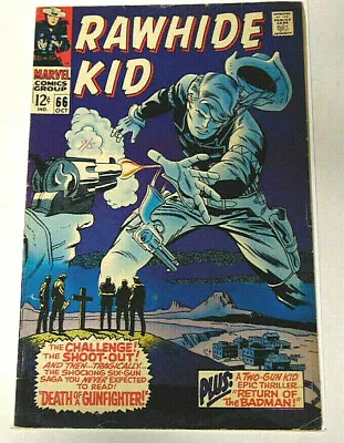 Rawhide Kid #66 FN 1968 Marvel Comics Two-Gun Kid Story • $22.08