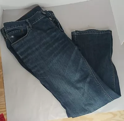 Eddie Bauer Women's Relaxed Boyfriend Jeans Size 16 Dark Wash • $27.99