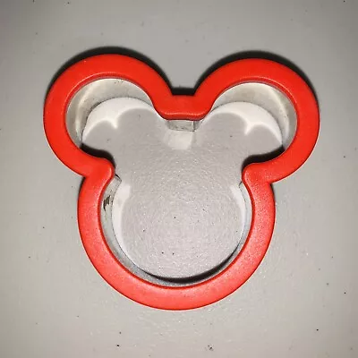 Mickey Mouse Cookie/Sandwich Cutter With Red Grip 4.25” X 3.5” • $10