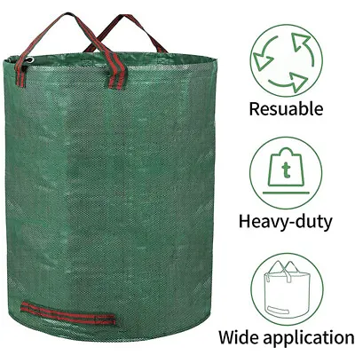 £10.99 • Buy 2X 300L Large Garden Waste Bags Refuse Heavy Duty Sacks Grass Leaves Rubbish Bag