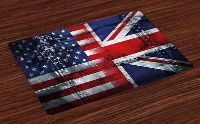 Union Jack Place Mats Set Of 4 Alliance UK And USA • £16.99