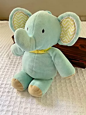 Target Baby Blue Elephant Musical Brahms Lullaby Pull Down Tab Plush Stuffed • $19.99