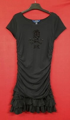 £11.99 • Buy Polo Ralph Lauren Black Bead-embellished Kids' Dress Size 8-10yr