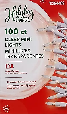 $9.45 • Buy Holiday Living 100-Count 20.62-ft White Incandescent Christmas String Lights