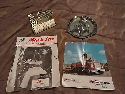 Vintage Mack Truck Bulldog Chrome Cigar Ashtray Modesto + Mack Items  Lot !  • $29.99