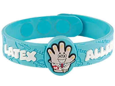 AllerMates LATEX Rubber Allergy Wristband Medical Alert ID Silicone Bracelet NEW • $6.99