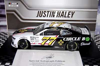 Justin Haley #77 Plan B Sales 2021 1/24 NASCAR Die-cast AUTOGRAPHED • £50