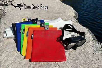 Medium Dive Mesh Pouch W/ Grommet - For Shark Tooth Collecting Shells Etc. • $19