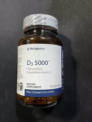 Metagenics Vitamin D3 5000 IU 120 Count • $25.95