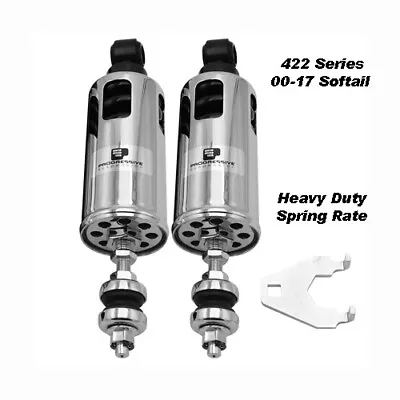 Progressive Suspension Heavy Duty 422 Series Chrome Shocks 00-17 Softail • $574.95