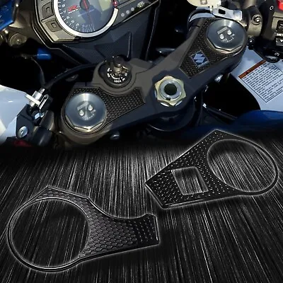 Handle Yoke Cover Perforated Black Sticker Pad 09-23 Suzuki GSX-R1000 GSXR 1000 • $18.98