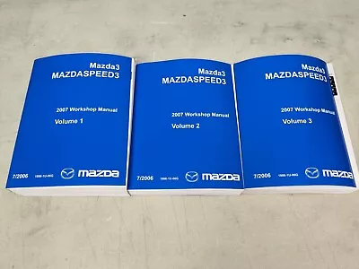 2007 Mazda3 Mazdaspeed3 Workshop Service Repair Manual I S Sport Grand Touring • $307.30