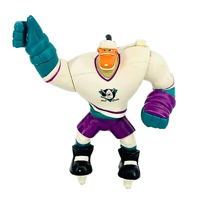 VINTAGE 1996 DISNEY MIGHTY DUCKS BODYCHECK GRIN 6  HOCKEY ACTION FIGURE Toy • $11.97