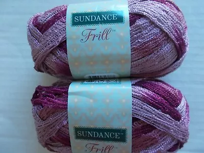 Sundance Frill Ruffle Mesh Yarn Garnet Lot Of 2 • $18.99