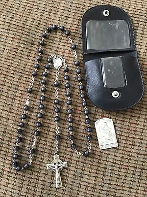 Vintage Sterling Silver Rosary Beads Marked Sterling • $19.99