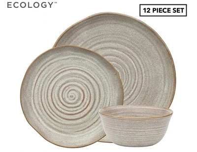 $84.99 • Buy 12pc Ottawa Barley Dinner Set Ecology Dinner Plates Side Plates Noodle Bowls NEW