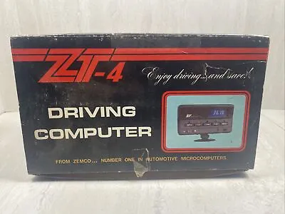1980s Zemco ZT-4 Driving Computer NEW OLD STOCK Complete MPG MPH Fuel • $99.99