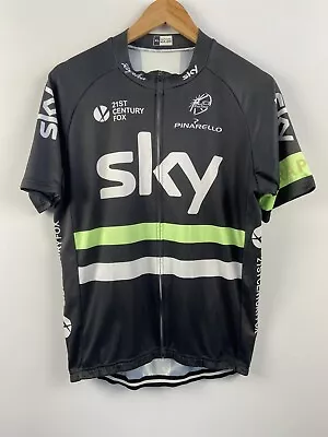 Rapha Team Sky Mens Cycling Jersey Shirt Top Size XL Logo Full Zip Sporting • $30