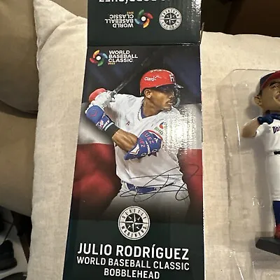 Julio Rodriguez Seattle Mariners WBC Dominican Bobblehead 9/11/2023 Free Ship • $59.99