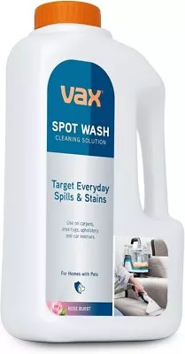 Vax Spot Washer Cleaning Solution For Rugs Upholstery & Carpets SpotWash 1L • £12.47