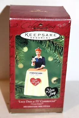 HALLMARK I Love Lucy ORNAMENT Does A TV Commercial For VITAMEATAVEGAMIN • $9