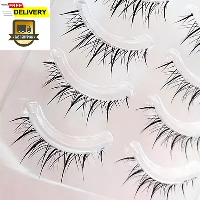 Manga Lashes Clear Band Anime Lashes 4 Pack Spiky Anime False Eyelashes Natura • $12.36