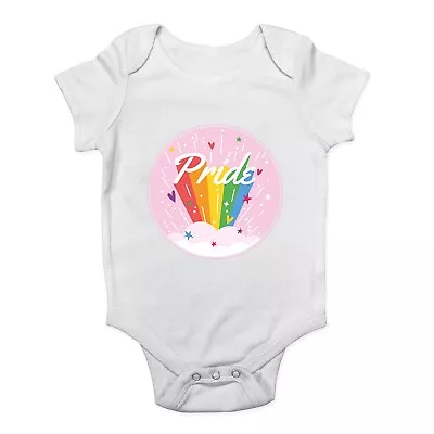 Pride Rainbow Stars Baby Grow Vest Bodysuit Boys Girls Gift • £5.99