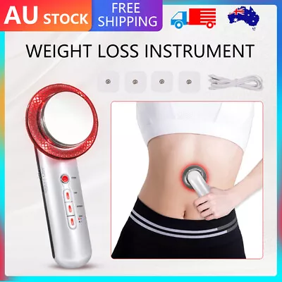 $21.99 • Buy 3 In 1 Ultrasonic Cavitation Fat Remover Body Massager Face Slimming Machine AU