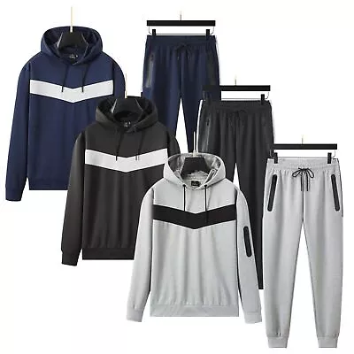 Men's High Fashion Tracksuit Set Zipped Pocket Scuba Designer Sweatshirt Joggers • £19.99