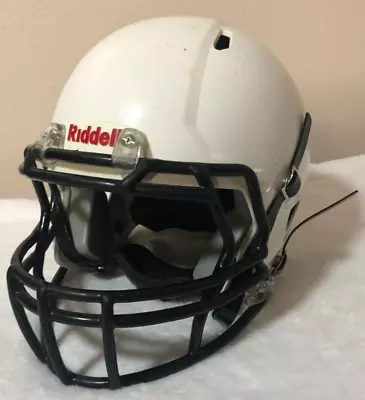 Riddell Victor Youth Football Helmet XL White Black Chin Strap Team Sports Gear • $129.99