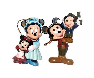 Avon Mickey's Christmas Carol The Cratchits Mickey & Minnie & Tiny Tim Ornaments • $15.99