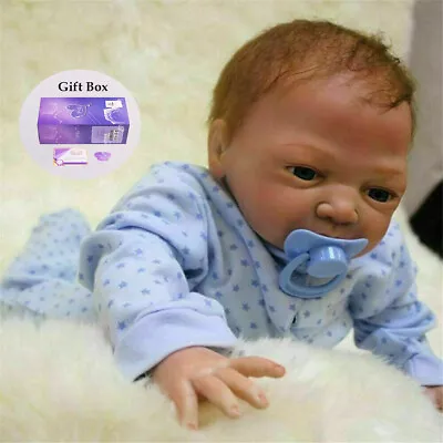 22  Real Life Reborn Baby Dolls Soft Silicone Vinyl Lifelike Newborn Boy Doll US • $49.32