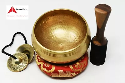 6 Inch Tibetan Meditation Yoga Singing Bowl  Traditional Design Tibetan Buddhist • $89.99